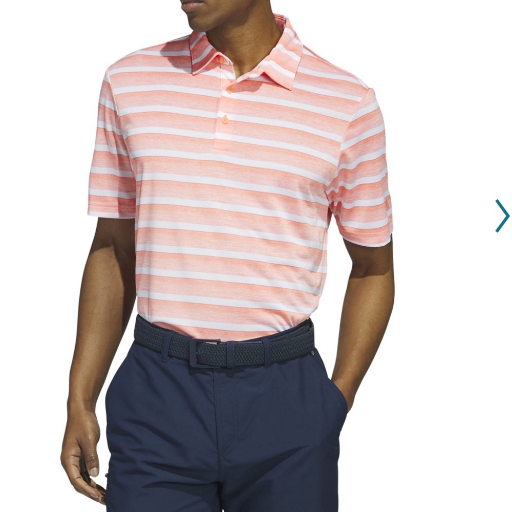 Two color stripe golf polo